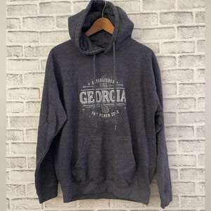 Women’s Georgia the Peqch State gray hoodie sweatshirt Medium